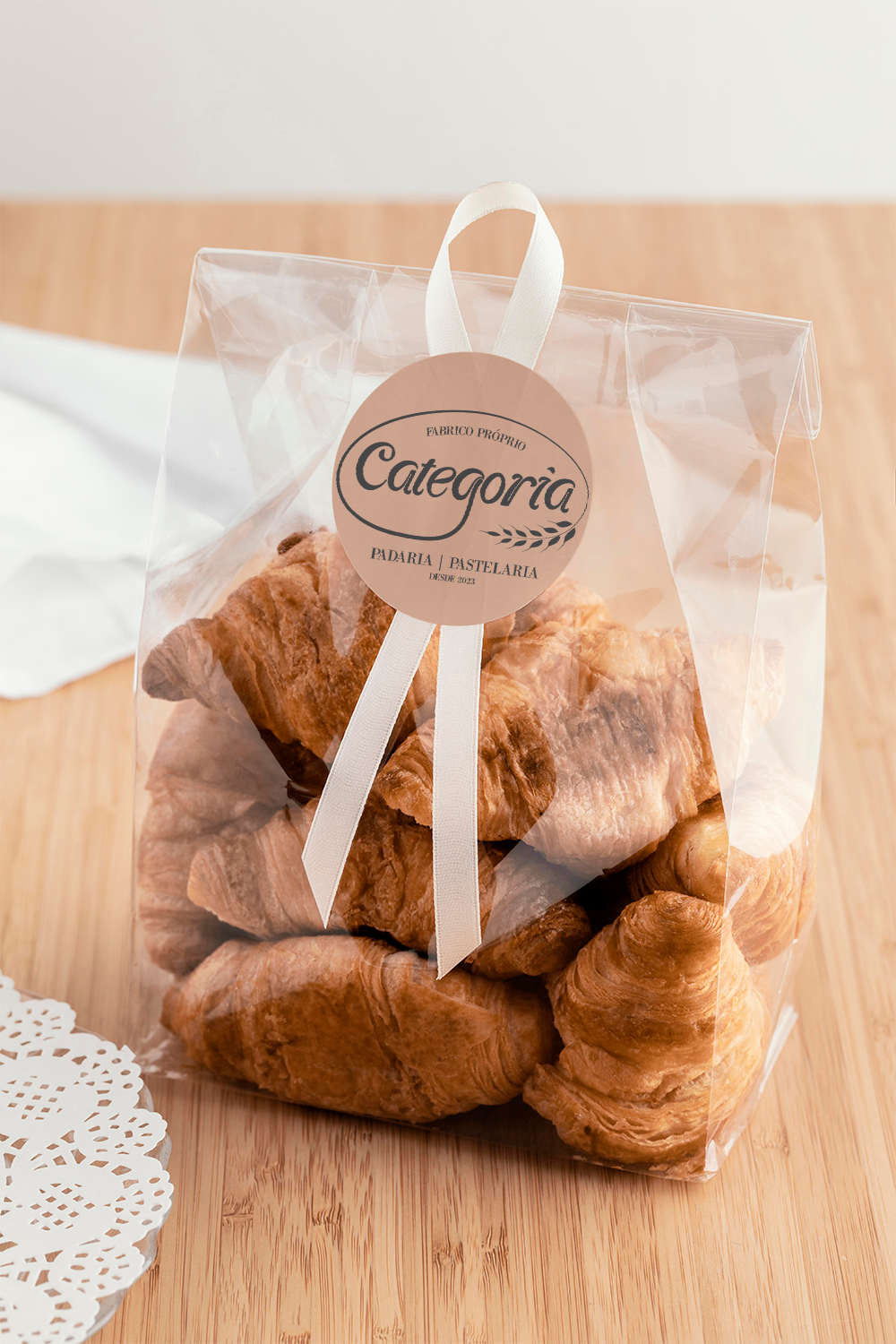 Categoria Pastelaria Logo Mockup