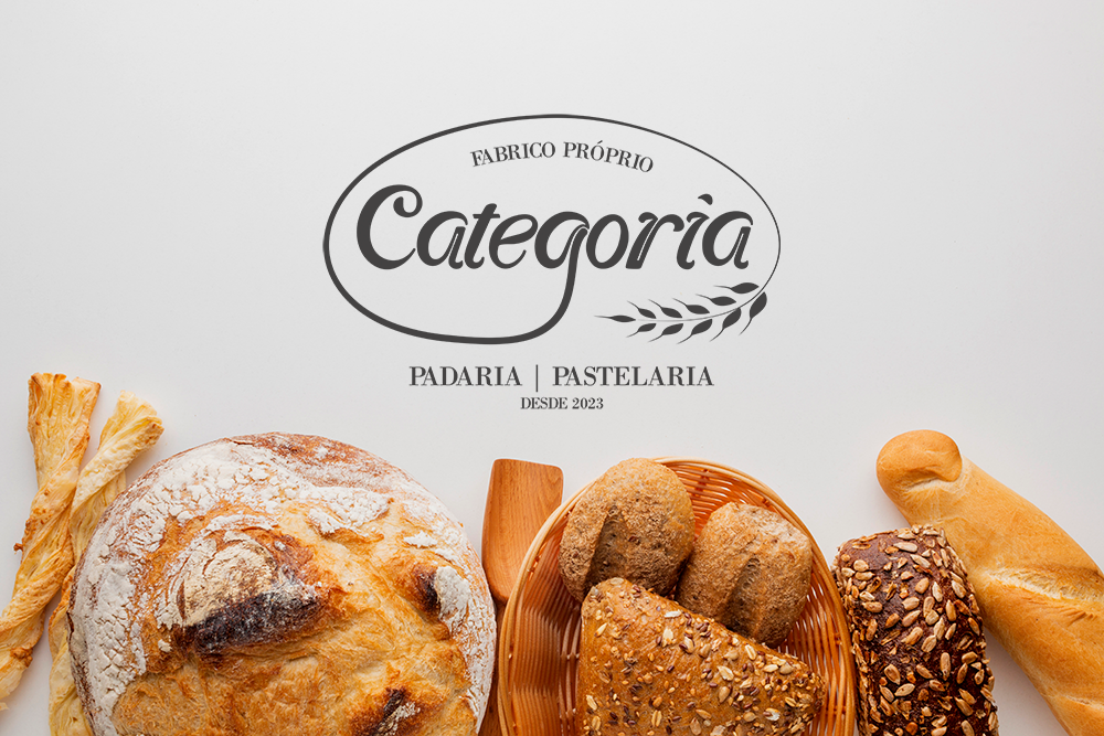 Categoria Pastelaria Logo Mockup