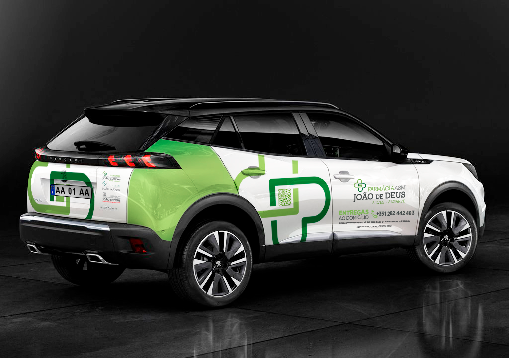 Farmácia Jjoão de Deus Viatura Mockup