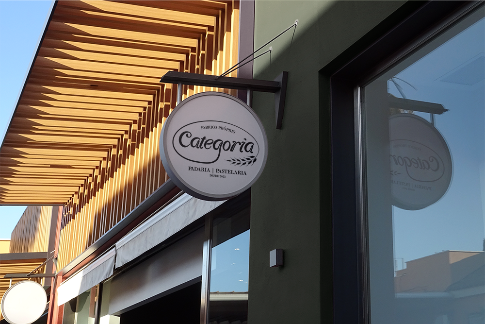Categoria Pastelaria Logo Mockup