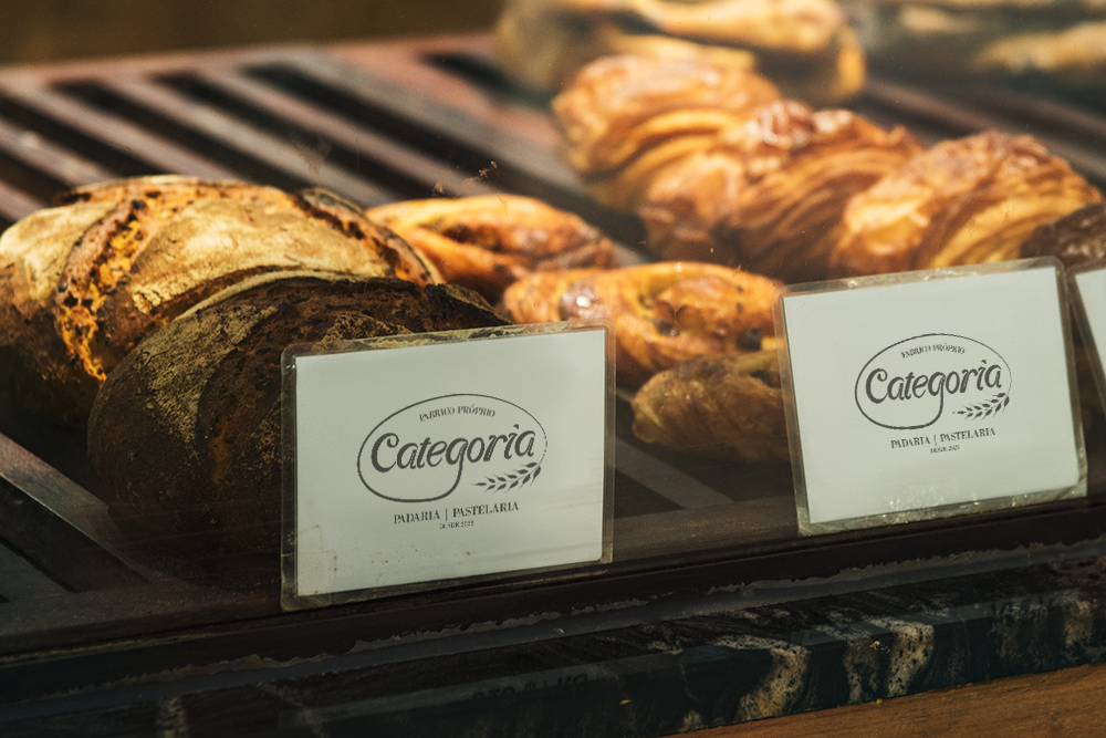Categoria Pastelaria Logo Mockup