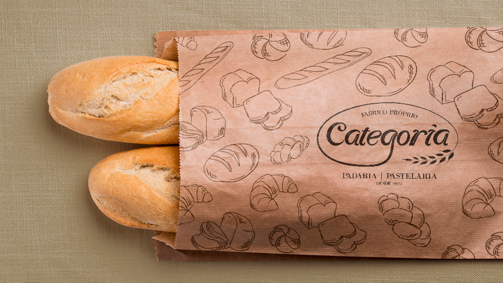 Categoria Pastelaria Logo Mockup
